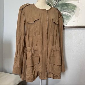Tommy Hilfiger Tan Linen Jacket